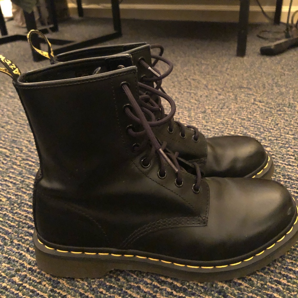 Dr. Martens Women’s 1460 Black Nappa Combat Boots
